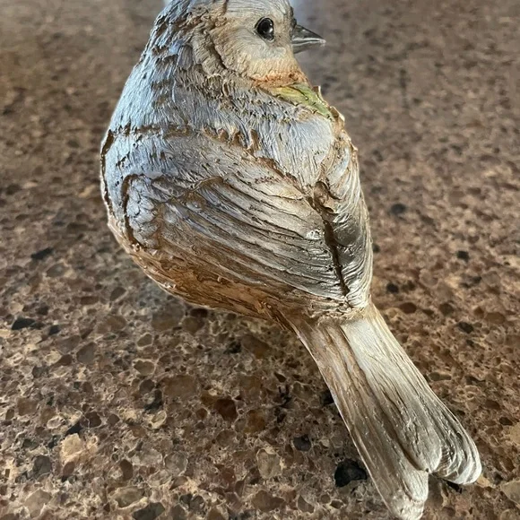 Decorative Bird Figurine with Floral Design - Picture 4 of 6